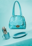 turquoise purse and shoe